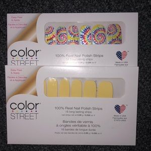 Color street nail strips peace bundle